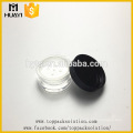 loose powder packaging with black screw cap